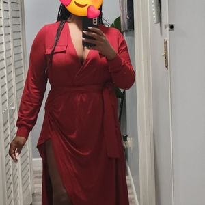 2 Piece Rebdoll Body Suit & Skirt- Color Ox Blood